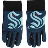 FOCO Seattle Kraken Cropped Logo Texting Gloves