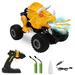 HANMUN Dinosaur Toys Monster Truck for Boys - Triceratops Remote Control Truck with Music Led Lights Spray Mist Roaring Sound 4WD Remote Control Car 2.4 GHz RC Truck for Boys Girls Christmas