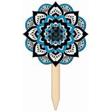 Miami Marlins 18 x 12 Mandala Yard Stake