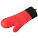 Silicone Oven Mitts Heat Resistant Degrees Waterproof Oven Gloves with Cotton Lining for Kitchen BBQ Cooking Baking Grilling Microwave Glove Oven Pot Baking Cooking Mitt