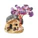 Pianpianzi Large Yard Gnomes Statues Snow Sculpture Bag Go Away Garden Statues Natural Scenery Flower Flower Gravel Tree Tree Gravel Colorful Natural Hut Scenery Colorful Hut Desktop