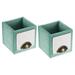 Uxcell 4 Wood Square Planter Box Decorative Flower Pot Cube Container Green 2 Pack