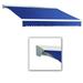 Awntech DM12-US-BB 12 ft. Destin with Hood Manual Retractable Awning Bright Blue - 120 in.