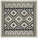 Safavieh Veranda Vitaline Indoor/ Outdoor Waterproof Patio Backyard Rug Beige/Grey 5 3 x 5 3 Square 6 Square 5 Square Outdoor Indoor Living