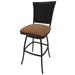 Outdoor Patio Extra Tall Spectator Swivel Armless Bar Stool 35 - Erin