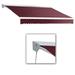 Awntech 20 ft. Destin with Hood Right Motor & Remote Retractable Awning Burgundy - 120 in.