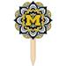 Michigan Wolverines 18 x 12 Mandala Yard Stake