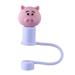 Yoone Straw Cap Sealed Non-slip Leakproof Dustproof Reusable Adorable Silicone Straw Tips Cover for Home