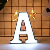 Creative LED Letter Lights Night Light Plastic English Letters Light Lamp