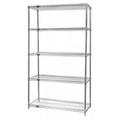 5-Shelf Stainless Steel Wire Shelving Unit - 18 x 48 x 86 in.