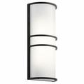 1 Light Half Cylinder Wall Sconce with Acrylic Glass-16 inches H By 7 inches W-Olde Bronze Finish Bailey Street Home 147-Bel-2748695