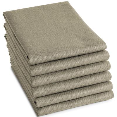Geschirrtuch DDDDD "Logo aus 100% Baumwolle, 60x65 cm", grau (taupe), B:60cm L:65cm, 100% Baumwolle, Geschirrtücher, Jacquard-Gewebe, sehr saugstark und langlebig Image