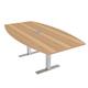 Skutchi Designs, Inc. 6 Ft Boat Conference Table w/ Metal T Bases Power & Data Wood/Metal in Brown | 29 H x 70 W x 45.25 D in | Wayfair