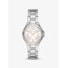 Mini Camille Silver-tone Watch - White - Michael Kors Watches