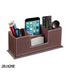 SR-HOME Leather Desk Organizer Leather in Brown | 4.5 H x 11.6 W x 3.9 D in | Wayfair SR-HOME329fe9d
