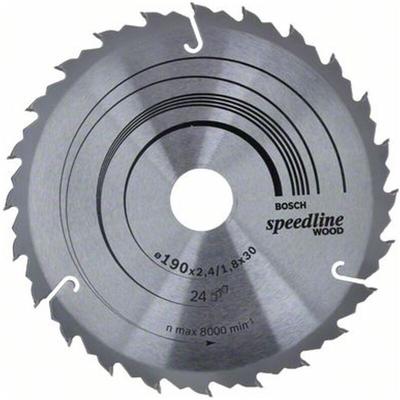 Bosch - Kreissägeblatt Speedline Wood, 190 x 30 x 2,4 mm, 24 Image
