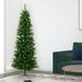 Andover Mills™ Salem Pencil Pine Artificial Christmas Tree, Metal in Green | 6.5' H | Wayfair BC8A47539FB7430BAC72AC51A4E0A584