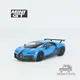 Mini voiture Bugatti Chiron Pur dehors bleu moulé sous pression LHD échelle 1:64