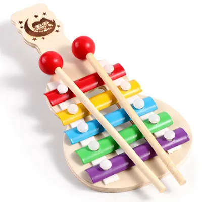 Xylophone en bois Montessori pour bébés de 0 à 12 mois Instrument de musique jouets