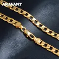 Aravant-Collier plat en argent 925 pour hommes et femmes accessoires de bijoux fantaisie or 18