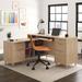 Corrigan Studio® Arezo L-Shape Executive Desk Wood in Brown | 30.197 H x 59 W x 53.543 D in | Wayfair ED39EB4BE7174F839759C1F61F96282D