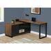 Latitude Run® Aijalon Computer Desk, Home Office, Corner, Storage Drawers, 72"L, L Shape, Work, Laptop, Metal Wood/Metal in Black | Wayfair