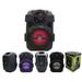 MR DJ PSE80BT 8 Portable Active Speaker with Rechargeable Battery Party Speaker with Bluetooth 1200 Watts P.M.P.O