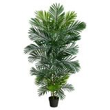 Nearly Natural 5 Areca Palm Artificial Tree UV Resistant (Indoor/Outdoor)