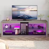 55 inch Entertainment Center LED TV Stand up to 65 Inch TVs for Living Room - 55 inches