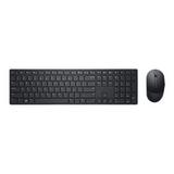 Dell Pro KM5221W - Retail Box - keyboard and mouse set - wireless - 2.4 GHz - QWERTY - English - black - with 3 Years Basic Hardware Warranty