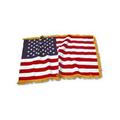US Flag Store USA35ICF-COTTON Indoor American Flag 3ft x 5ft Cotton Red White Blue Gold