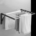 Bathroom Clothes Hanger Rack Wall Mount Towel Shelf - 23.62*15.55*7.87 in