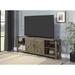 Industrial Style TV Stand in Rustic Oak Finish with Composite Wood and Shelf Suitable for Living Room, Lounge Room Furniture
