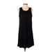 H&M Casual Dress - Shift: Black Solid Dresses - Women's Size Small