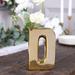 Efavormart 6 Shiny Gold Plated Ceramic Letter D Sculpture Flower Vase Bud Planter Pot Table Centerpiece