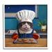 Stupell Industries Fresh Baked Fish Cookies Cat Chef Astrological Symbol Painting White Framed Art Print Wall Art Design by Lucia Heffernan