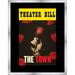 8.5x11 Silver Playbill Frame with Black Mat with 1 Opening to Display 1 Playbill - with UV Acrylic