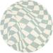 SAFAVIEH Soho Samantha Abstract Wool Area Rug Blue/Ivory 6 x 6 Round