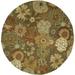 SAFAVIEH Soho Bliss Floral Wool Area Rug Brown/Multi 6 x 6 Round