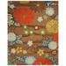 SAFAVIEH Soho Hazel Floral Wool Area Rug Brown/Multi 9 6 x 13 6