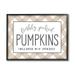 Stupell Industries Freshly Picked Pumpkins Country Farm Plaid Sign Graphic Art Black Framed Art Print Wall Art Design by Lettered and Lined