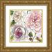 Robinson Carol 15x15 Gold Ornate Wood Framed with Double Matting Museum Art Print Titled - Floral Sketchbook