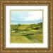 Popp Grace 20x20 Gold Ornate Wood Framed with Double Matting Museum Art Print Titled - Green Gold Valley II