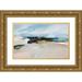 Crosby William M. 18x13 Gold Ornate Wood Framed with Double Matting Museum Art Print Titled - Coastal Barrier IV