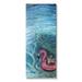 Stupell Industries Flamingo Pool Float Summertime Swirled Water Ripples Graphic Art Gallery Wrapped Canvas Print Wall Art Design by Stacy Gresell