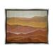 Stupell Industries Warm Glowing Mountain Range Overlay Desert Landscape Painting Luster Gray Floating Framed Canvas Print Wall Art Design by Liz Jardine