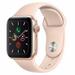 Restored Apple Watch Series 5 (GPS 40MM) Gold Case + Pink Sand Sport Band (Refurbished)