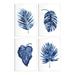 Stupell Industries Varied Blue Leaves Simple Botanical Plant Shapes Graphic Art Unframed Art Print Wall Art Set of 4 Design by Melonie Miller