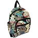 Fashion Print Small Canvas Backpack Daypack Purse for Women Girls Teens Multi Paisley Print