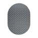Furnish My Place Abstract Indoor/Outdoor Commercial Color Rug - Black 4 x 6 Oval Pet and Kids Friendly Rug. Made in USA Oval Area Rugs Great for Kids Pets Event Wedding